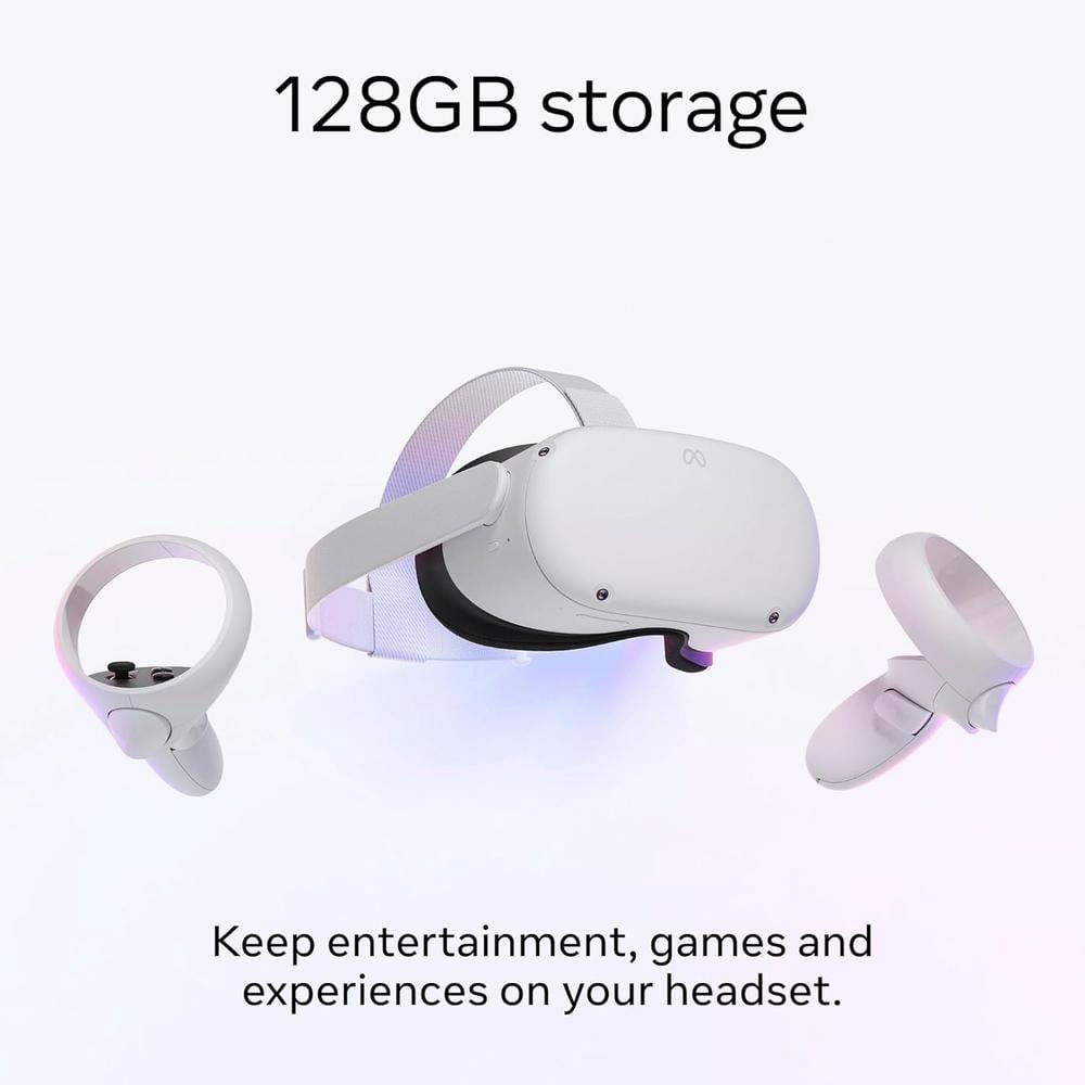 LENTES DE REALIDAD VIRTUAL META QUEST 2 128GB INALÁMBRICAS | BLANCO - 3