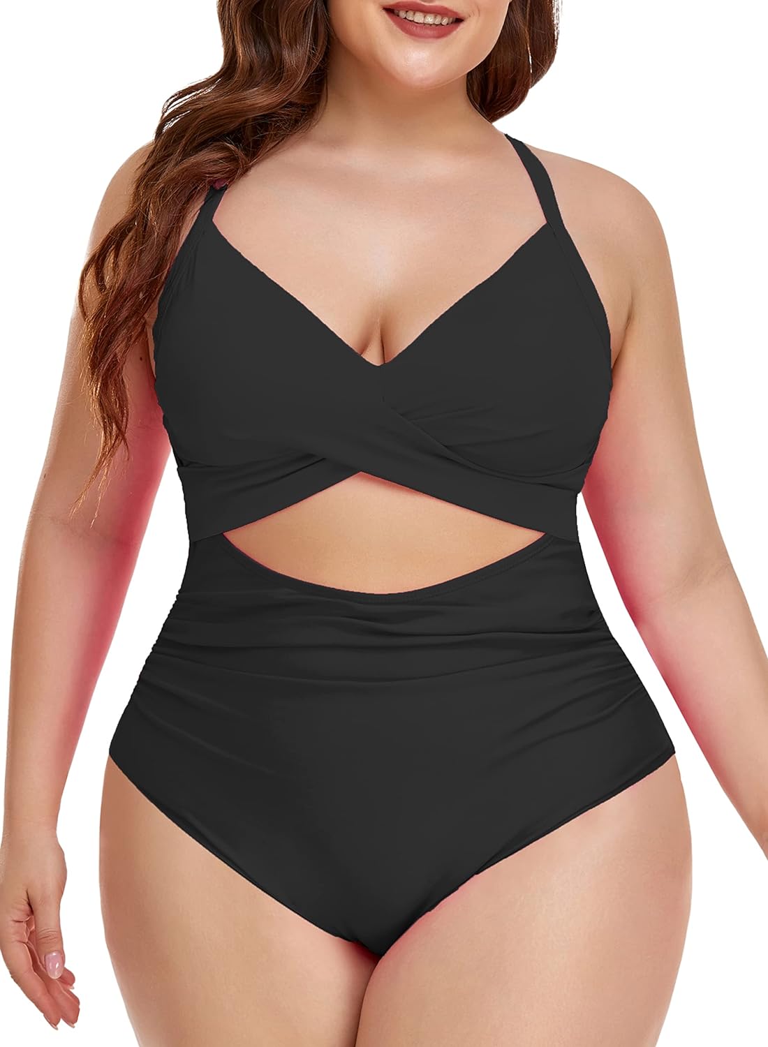 ROPA DE BAÑO MUJER COMPRA FACIL EOMENIE 1 PIEZA CONTROL DE ABDOMEN + CINTURA ALTA + ENVOLVENTE 1 PIEZA - 5