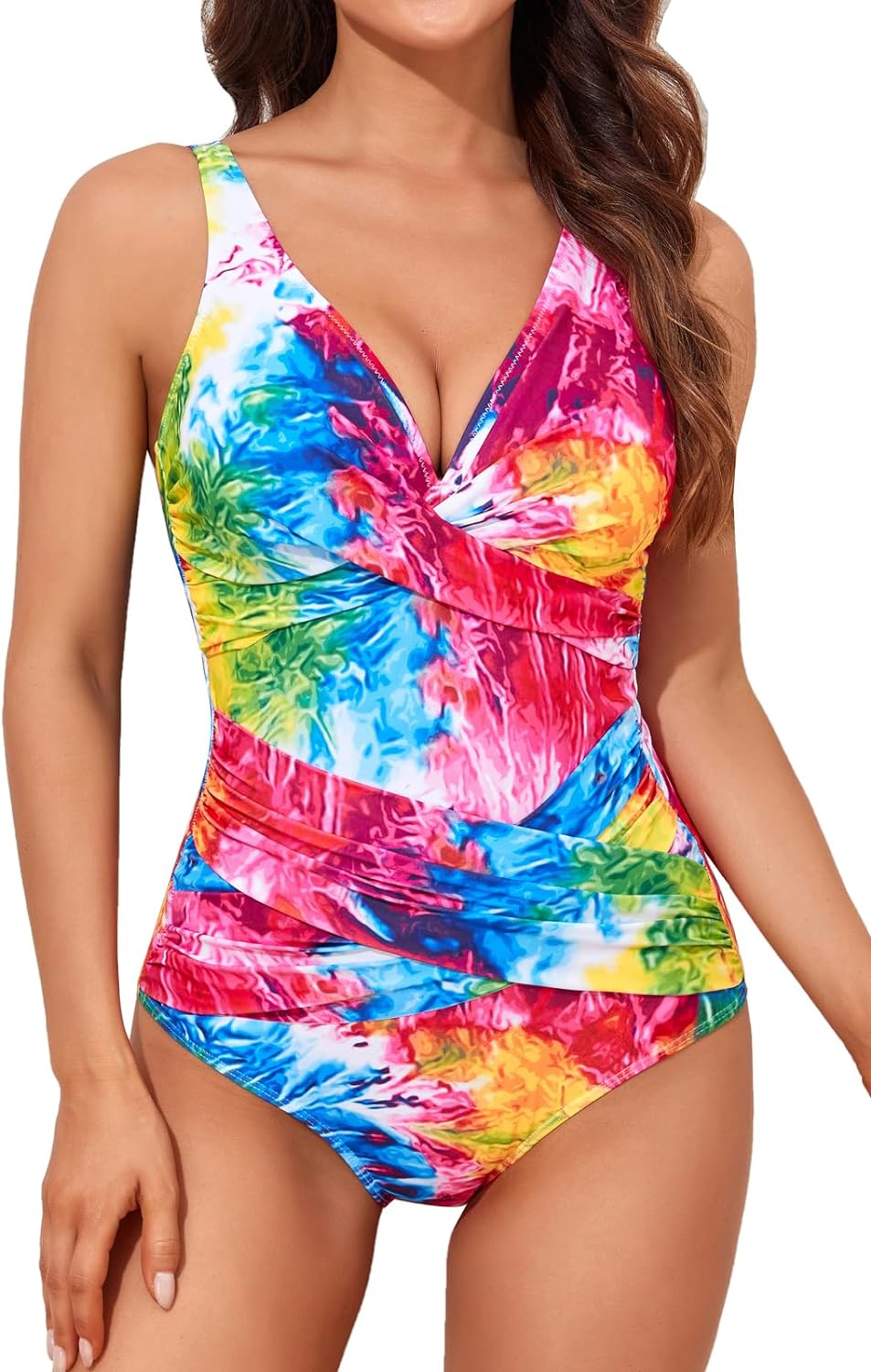 ROPA DE BAÑO PUSH UP MUJER COMPRA FACIL SMISMIVO CONTROL ABDOMEN 1 PIEZA ADELGAZANTE RETRO FRUNCIDO ACOLCHADO - 1