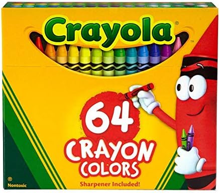 CRAYOLA JUEGO DE CRAYÓN, 3-5 / 8', PERMANENTE / IMPERMEABLE, 64 / BX, SURTIDO, SE VENDE COMO 1 CAJA - 2
