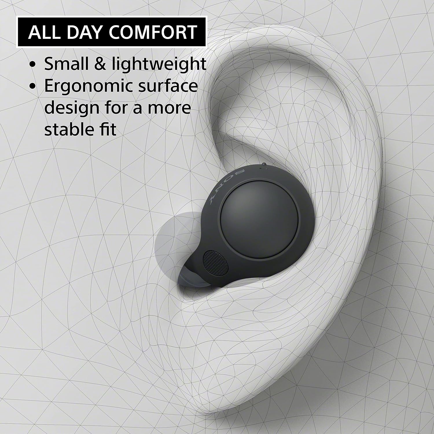 AUDÍFONOS SONY INALÁMBRICO BLUETOOTH WF-C700N INTRAUDITIVOS CON CANCELACIÓN DE RUIDO MICRÓFONO Y RESISTENCIA AL AGUA IPX4 NEGRO - 3