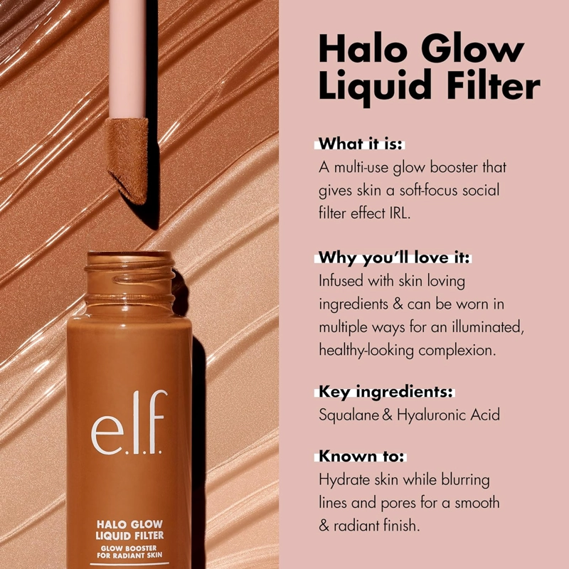 FILTRO LÍQUIDO E.L.F. HALO GLOW POTENCIADOR DE TEZ PARA UN ASPECTO BRILLANTE Y SUAVE DE ENFOQUE 0 FAIR - 3