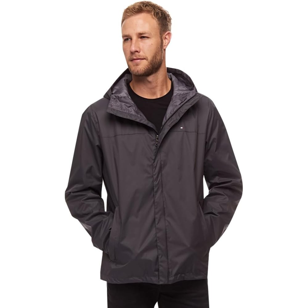 CASACA TOMMY HILFIGER CON CAPUCHA LIGERA Y TRANSPIRABLE PARA HOMBRE - 1