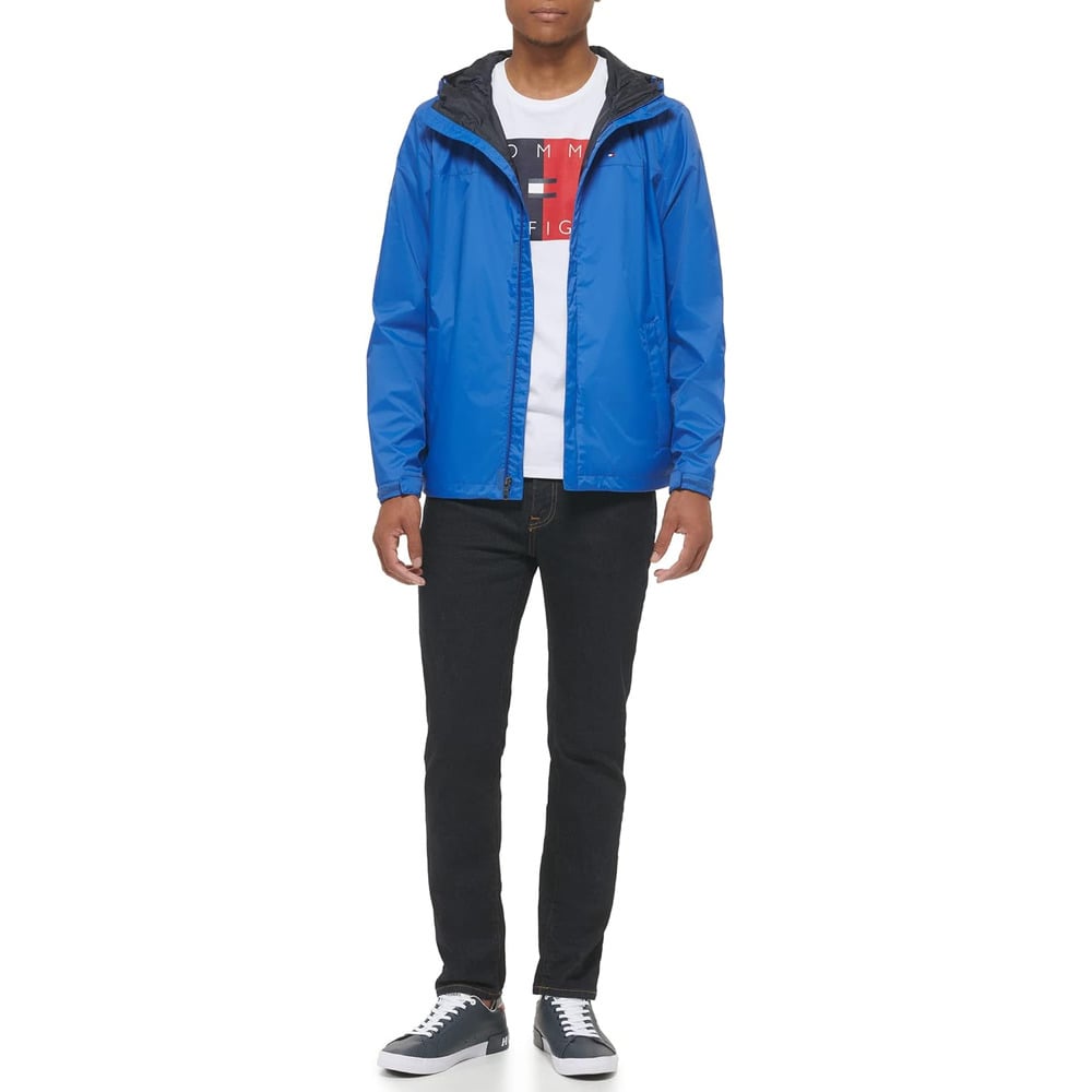 CASACA TOMMY HILFIGER CON CAPUCHA LIGERA Y TRANSPIRABLE PARA HOMBRE - 4
