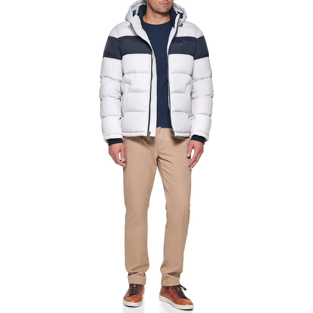 CASACA TOMMY HILFIGER ACOLCHADA CON CAPUCHA PARA HOMBRE - 4