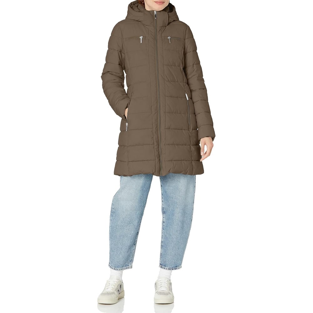 CASACA MUJER TOMMY HILFIGER LARGA CON CAPUCHA - 1