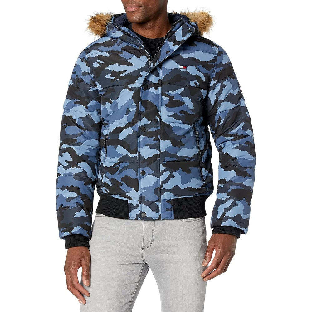 CASACA TOMMY HILFIGER BOMBER ACOLCHADA DE TELA ÁRTICA PARA HOMBRE - 1
