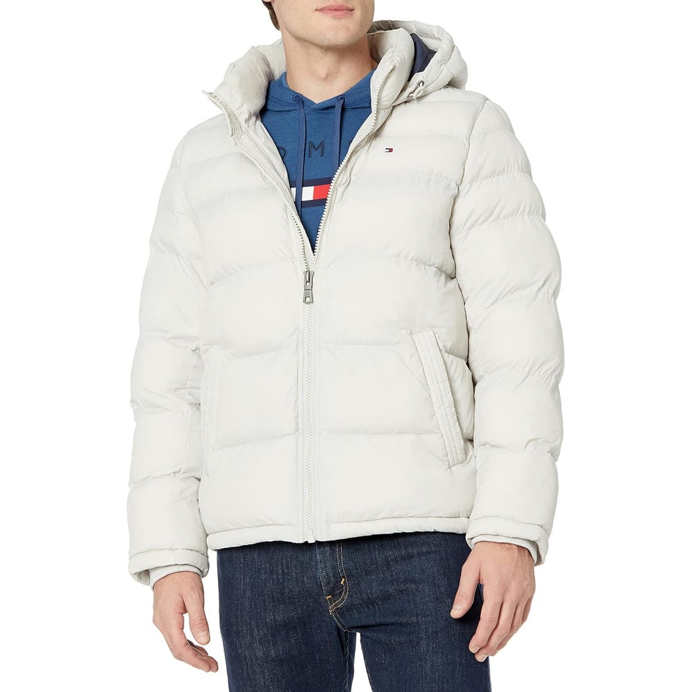 CASACA TOMMY HILFIGER ACOLCHADA CON CAPUCHA PARA HOMBRE - 1