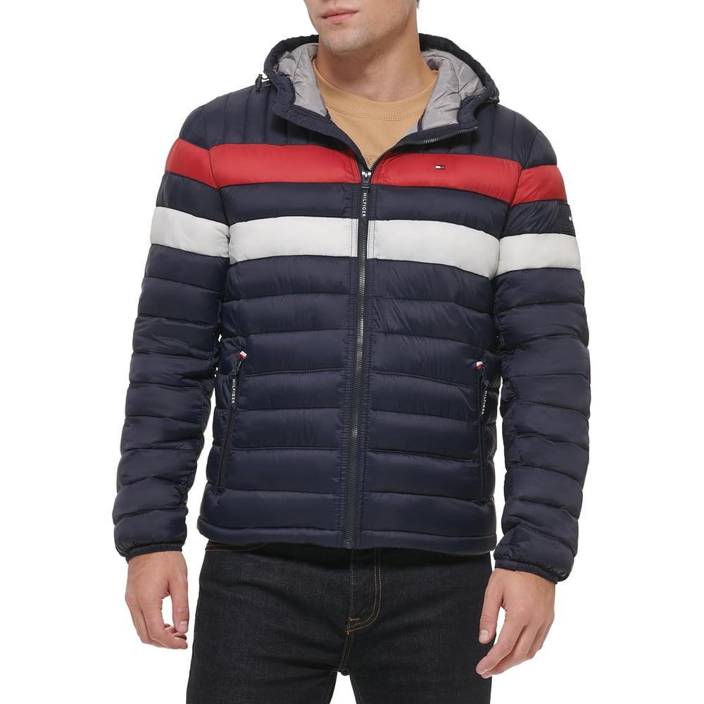 CASACA TOMMY HILFIGER ACOLCHADA RESISTENTE AL AGUA PARA HOMBRE - 1