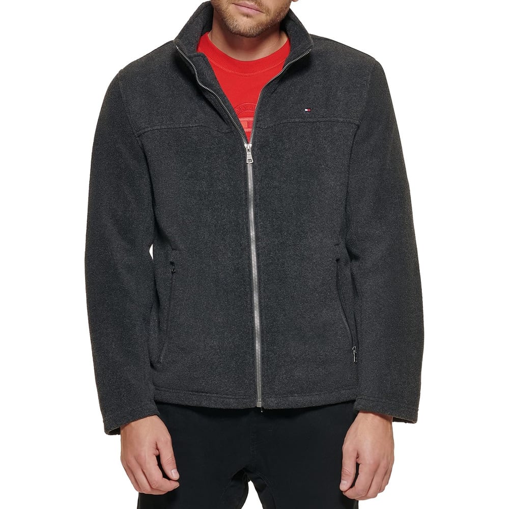 CASACA TOMMY HILFIGER DE FORRO POLAR CON CREMALLERA PARA HOMBRE - 1