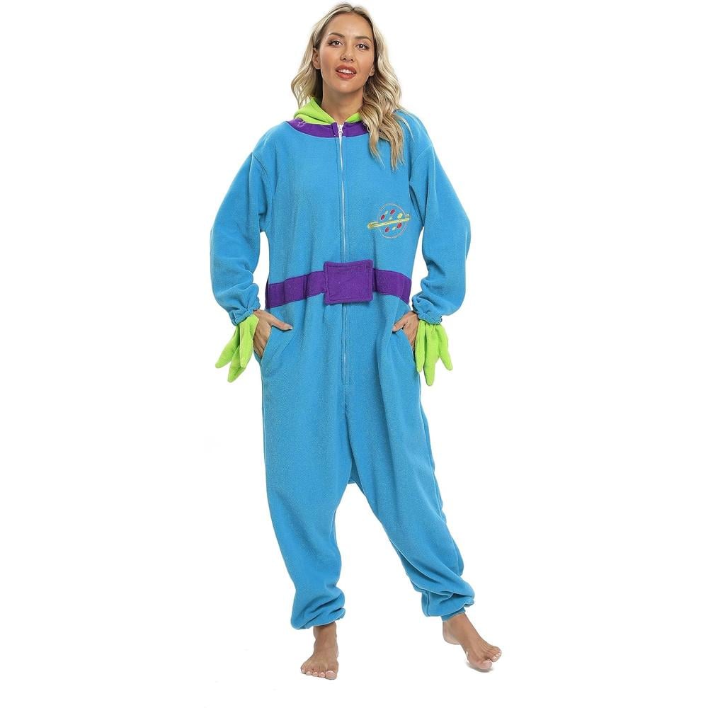 DISFRAZ PIJAMA TEMÁTICO PARA NIÑOS Y ADULTOS DE MARCIANOS - 3