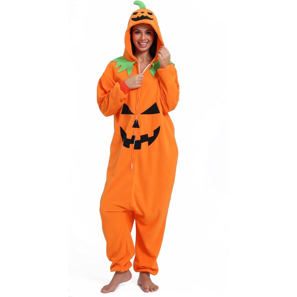 DISFRAZ PIJAMA TEMÁTICO PARA NIÑOS Y ADULTOS DE CALABAZA - 1