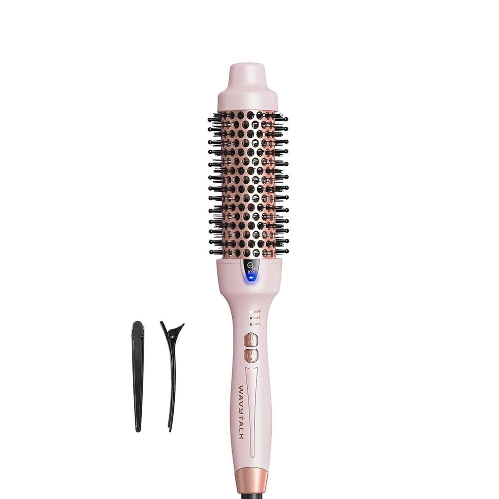 WAVYTALK CEPILLO TÉRMICO REDONDO 1.5” ALISA Y RIZA CON BRILLO IÓNICO - 1
