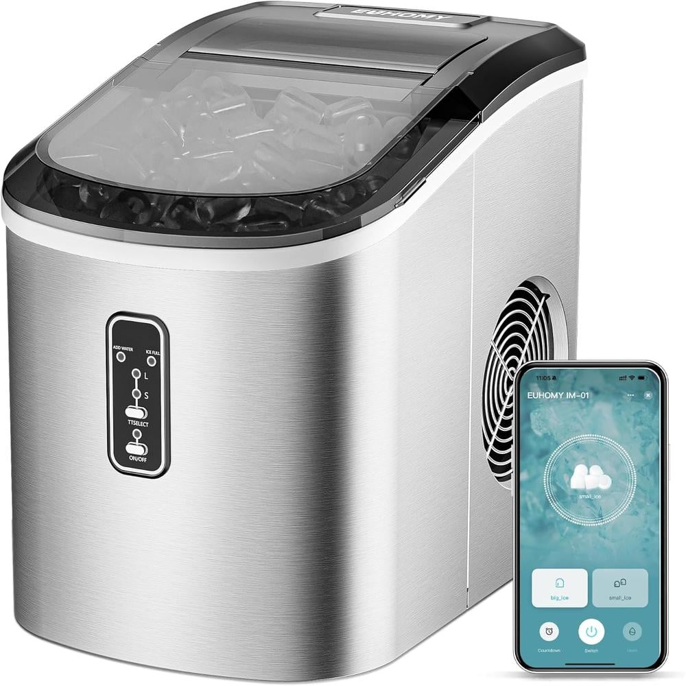EUHOMY MÁQUINA DE HIELO SÓNICO 34 LB/24H - 1