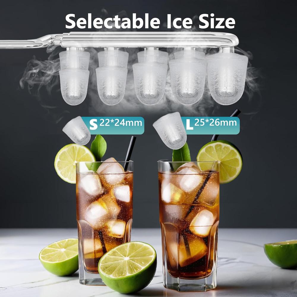 EUHOMY MÁQUINA DE HIELO SÓNICO 34 LB/24H - 4