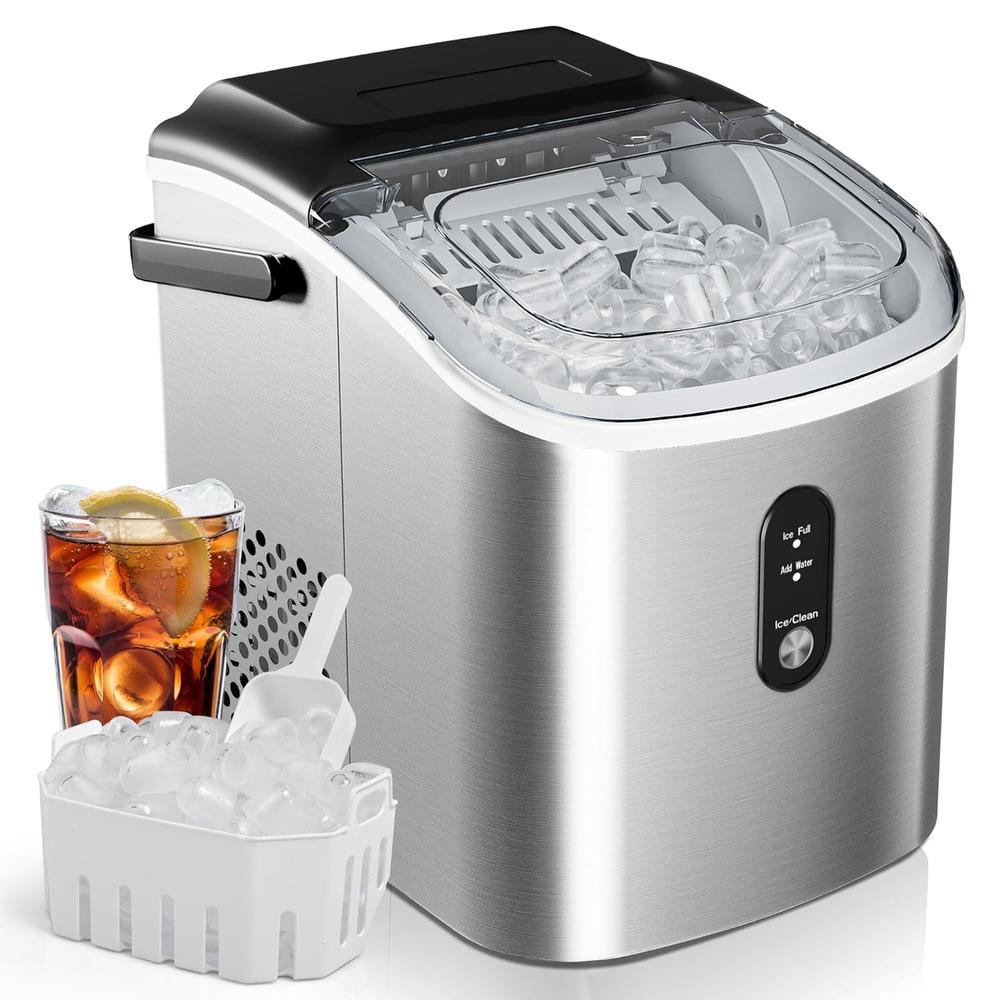 EUHOMY MÁQUINA DE HIELO DE ENCIMERA CON ASA 26.5 LB/24H - 1