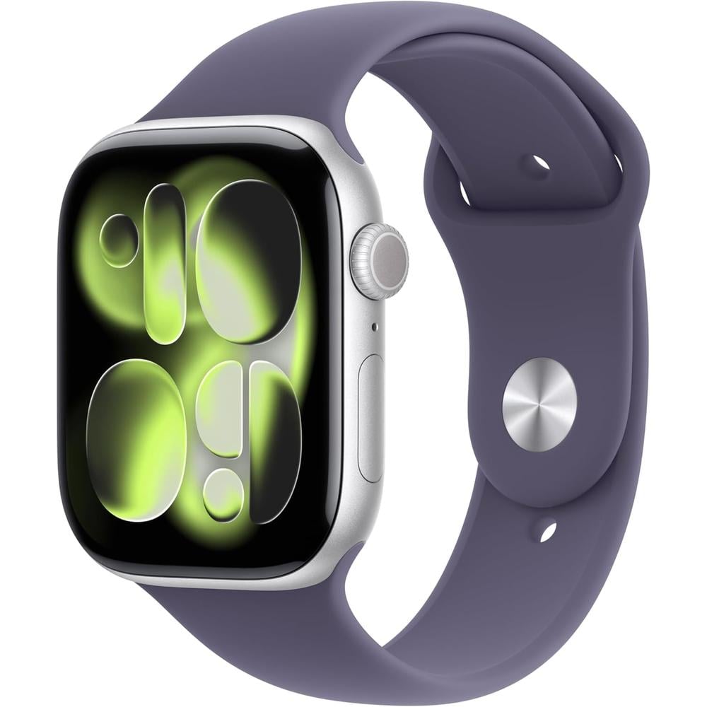 APPLE WATCH SERIES 11 (GPS + CELLULAR 46MM) | SILVER ALUMINIO + SPORT BAND PURPLE FOG M-L - 1