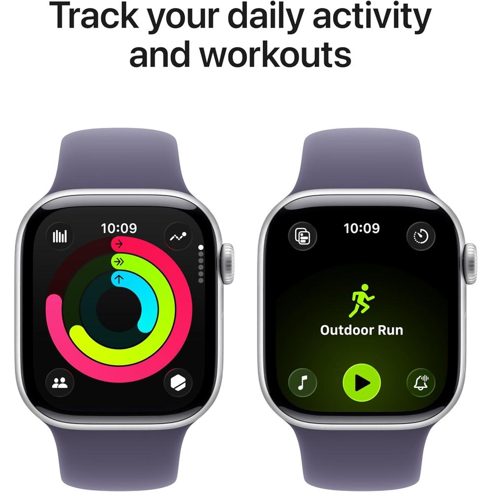 APPLE WATCH SERIES 11 (GPS + CELLULAR 42MM) | SILVER ALUMINIO + SPORT BAND PURPLE FOG S-M - 3