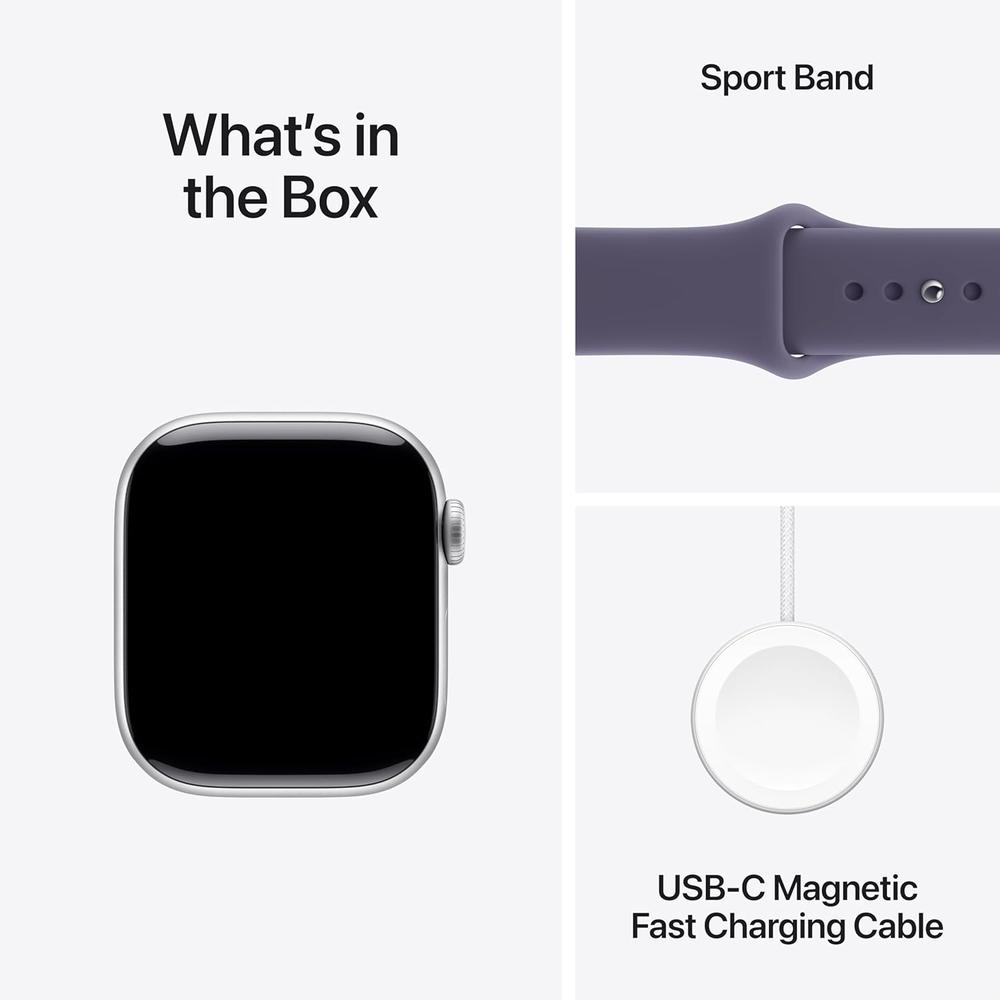 APPLE WATCH SERIES 11 (GPS + CELLULAR 42MM) | SILVER ALUMINIO + SPORT BAND PURPLE FOG S-M - 6