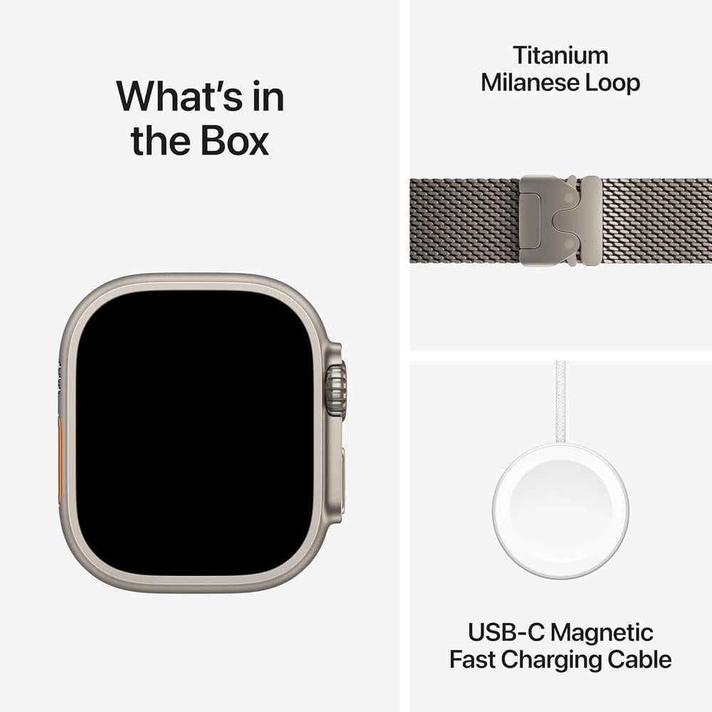 APPLE WATCH ULTRA 3 (GPS + CELLULAR 49MM) | NATURAL TITANIO + MILANESE LOOP NATURAL TITANIO L - 6
