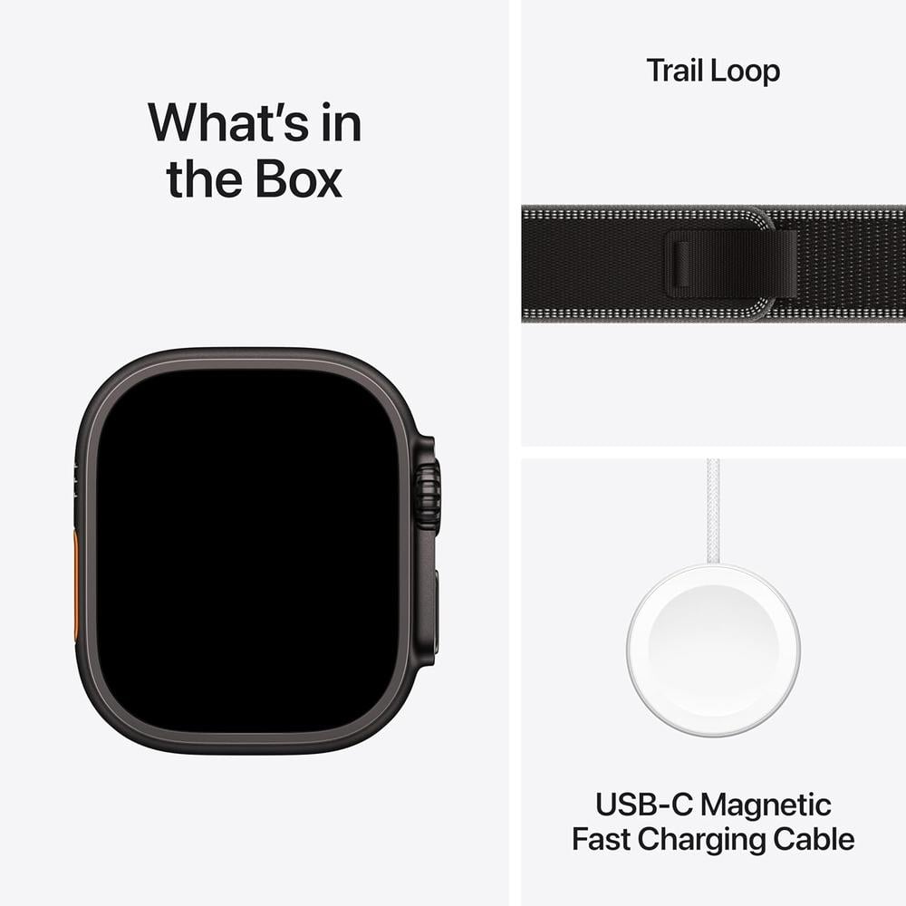 APPLE WATCH ULTRA 3 (GPS + CELLULAR 49MM) | BLACK TITANIO + TRAIL LOOP NEGRO M-L - 6