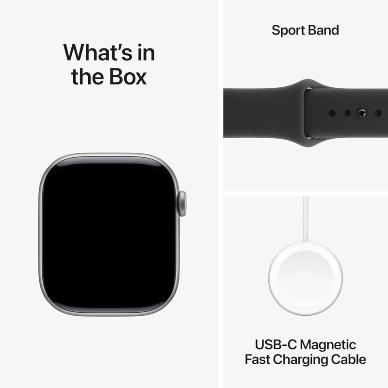APPLE WATCH SERIES 11 SPACE GRAY ALUMINIO (GPS 46MM) + SPORT BAND NEGRO M/L - 6