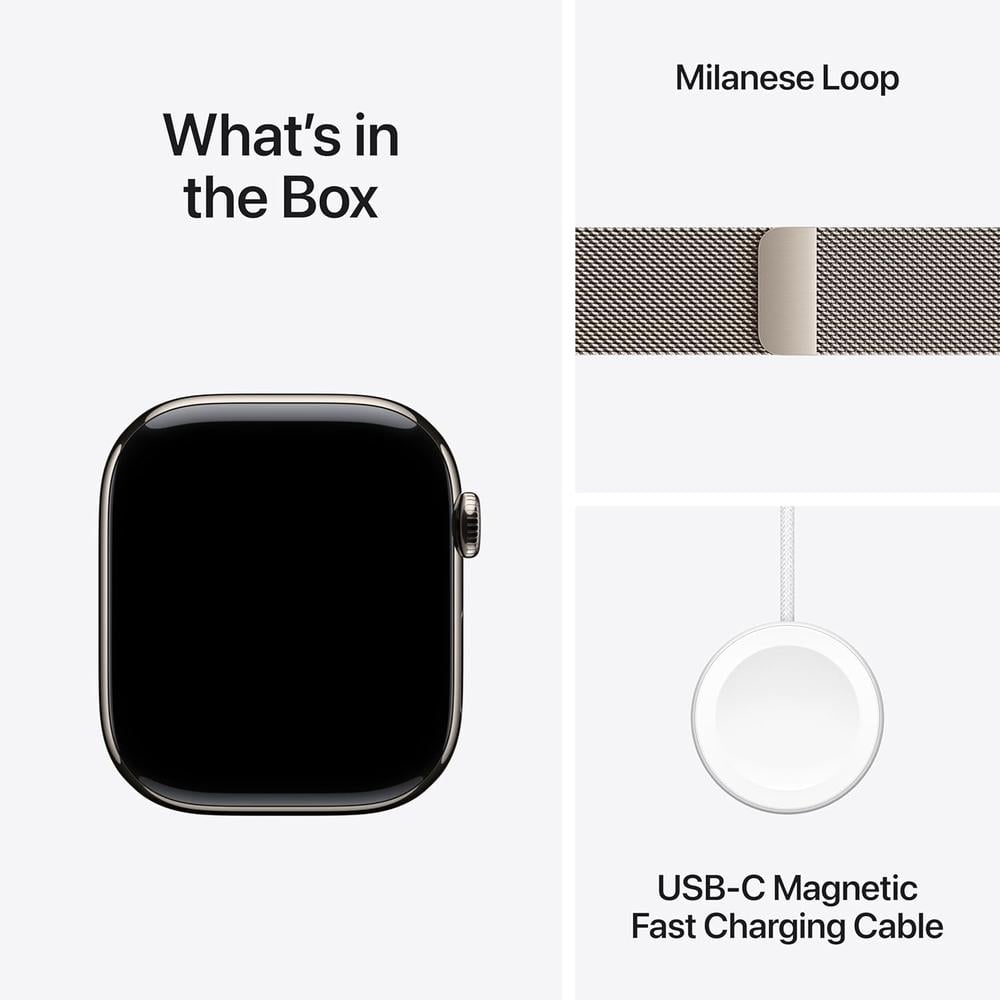 APPLE WATCH SERIES 11 NATURAL TITANIO (GPS + CELLULAR 46MM) + MILANESE LOOP NATURAL M/L - 6