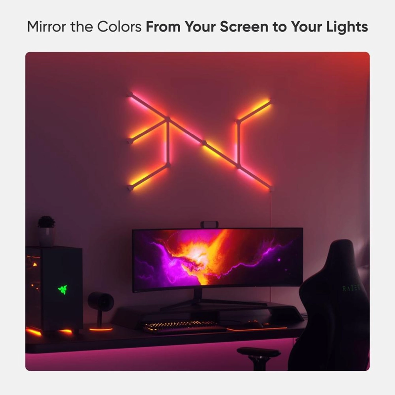 NANOLEAF LINES LUCES LED DE PARED INTELIGENTES RGBW WIFI KIT 9 BARRAS - 5