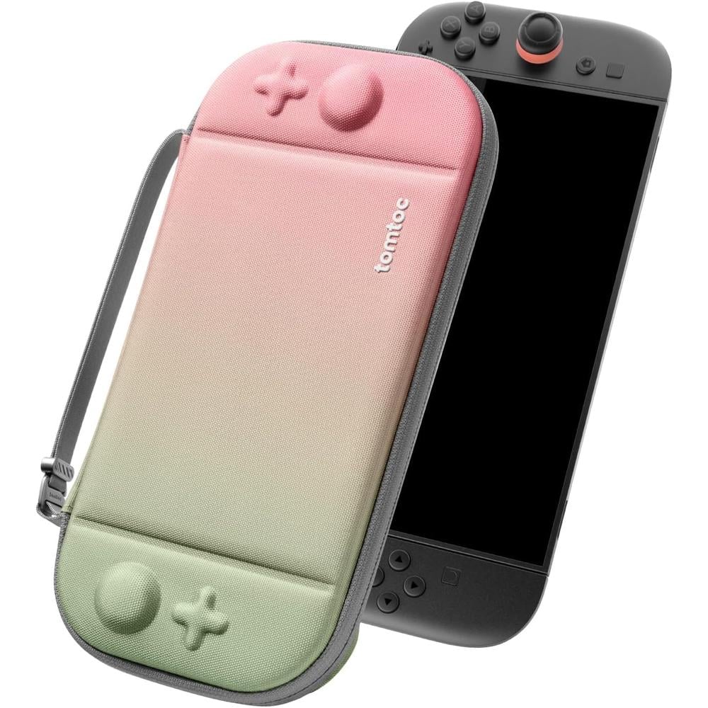 ESTUCHE SLIM PARA NINTENDO SWITCH 2 TOMTOC | VERDE CEREZA - 1