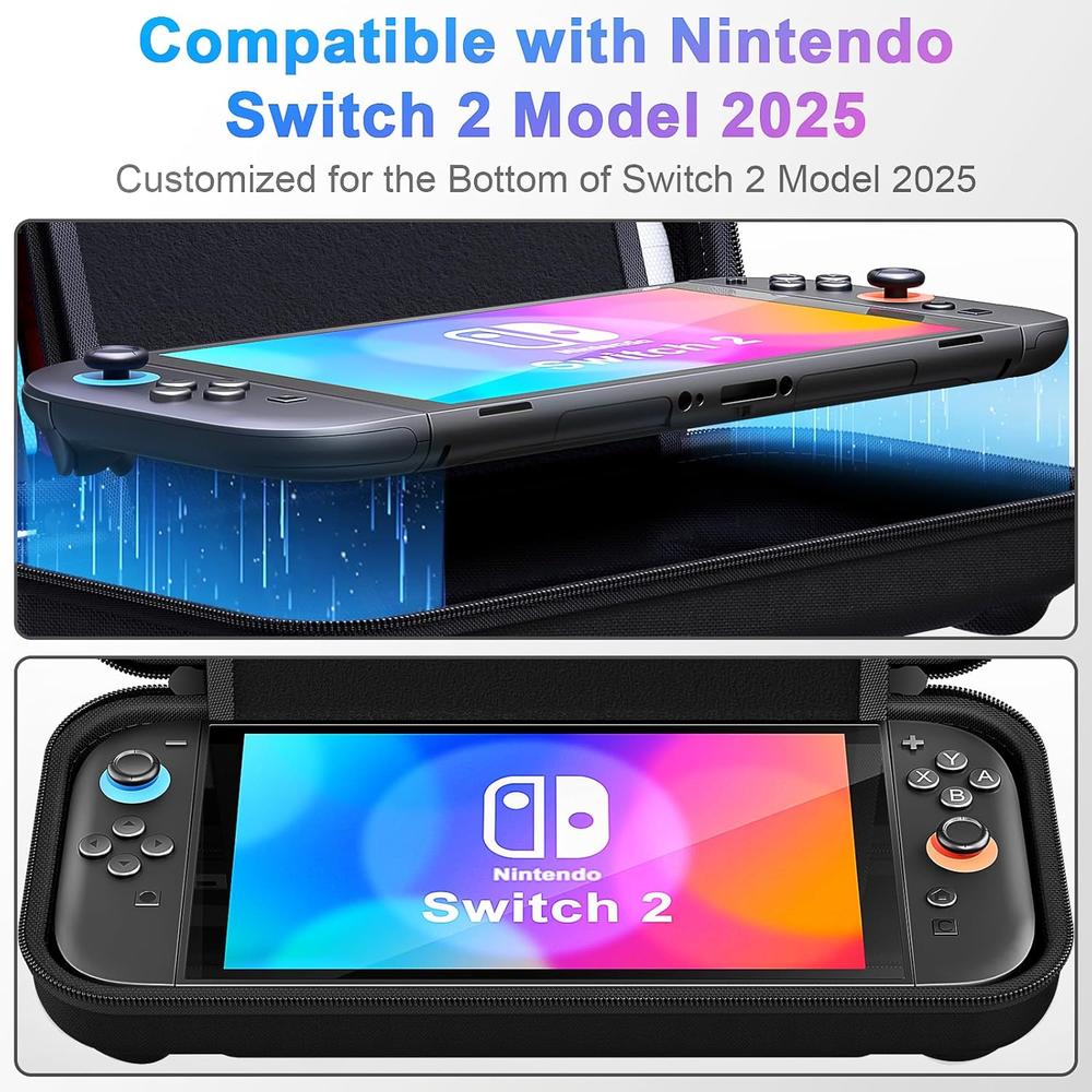 ESTUCHE DE VIAJE PARA NINTENDO SWITCH 2 DAYDAYUP | NEGRO - 2