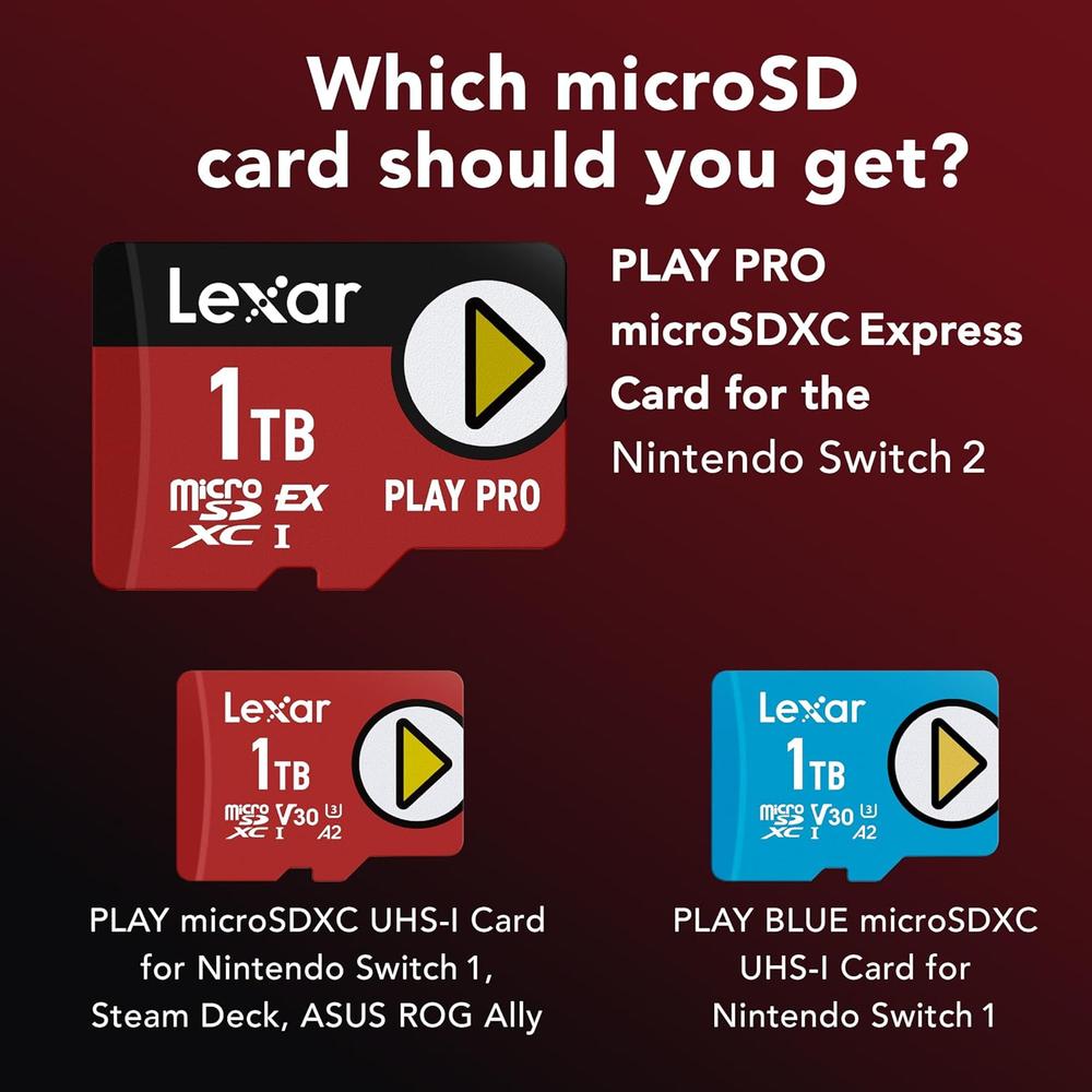 TARJETA MICRO SD EXPRESS PLAY PRO PARA NINTENDO SWITCH 2 512GB LEXAR - 2