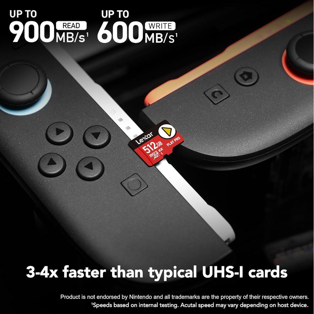 TARJETA MICRO SD EXPRESS PLAY PRO PARA NINTENDO SWITCH 2 512GB LEXAR - 3