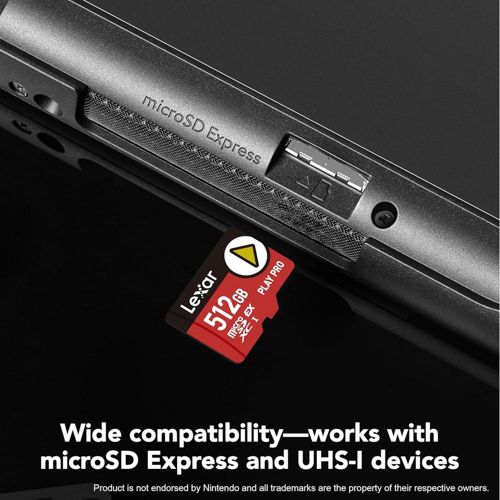 TARJETA MICRO SD EXPRESS PLAY PRO PARA NINTENDO SWITCH 2 512GB LEXAR - 6