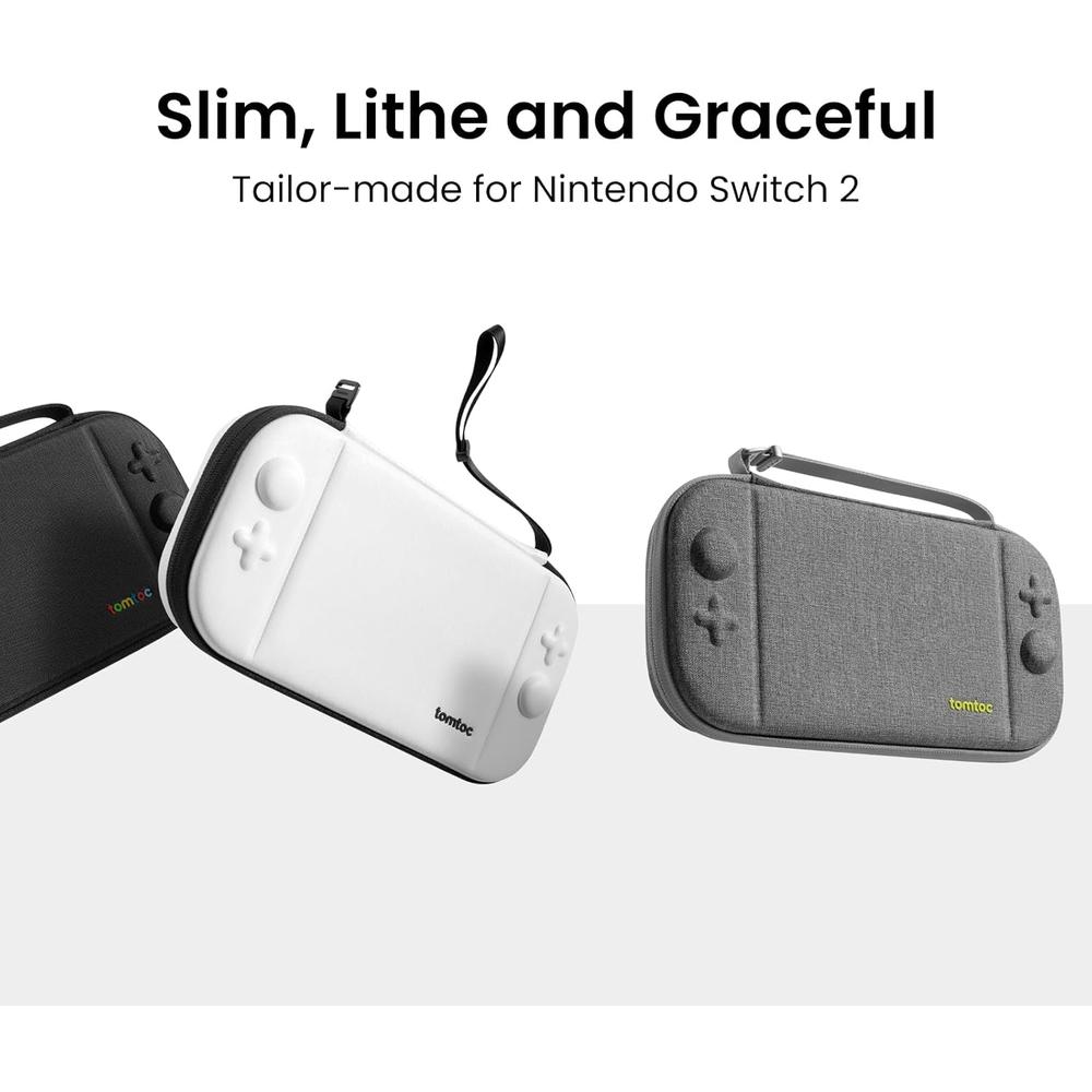 ESTUCHE SLIM PARA NINTENDO SWITCH 2 TOMTOC | GRIS - 2