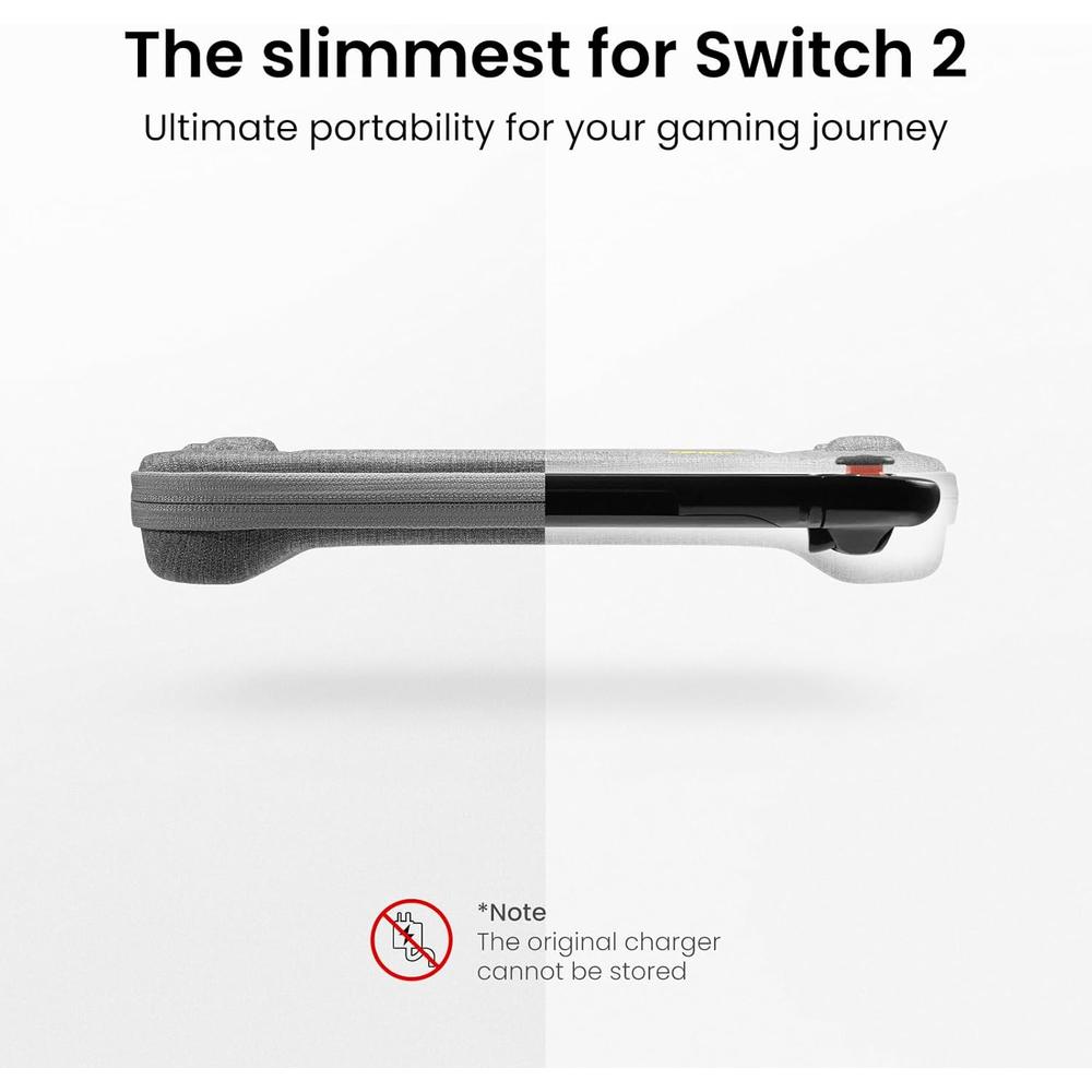ESTUCHE SLIM PARA NINTENDO SWITCH 2 TOMTOC | GRIS - 3