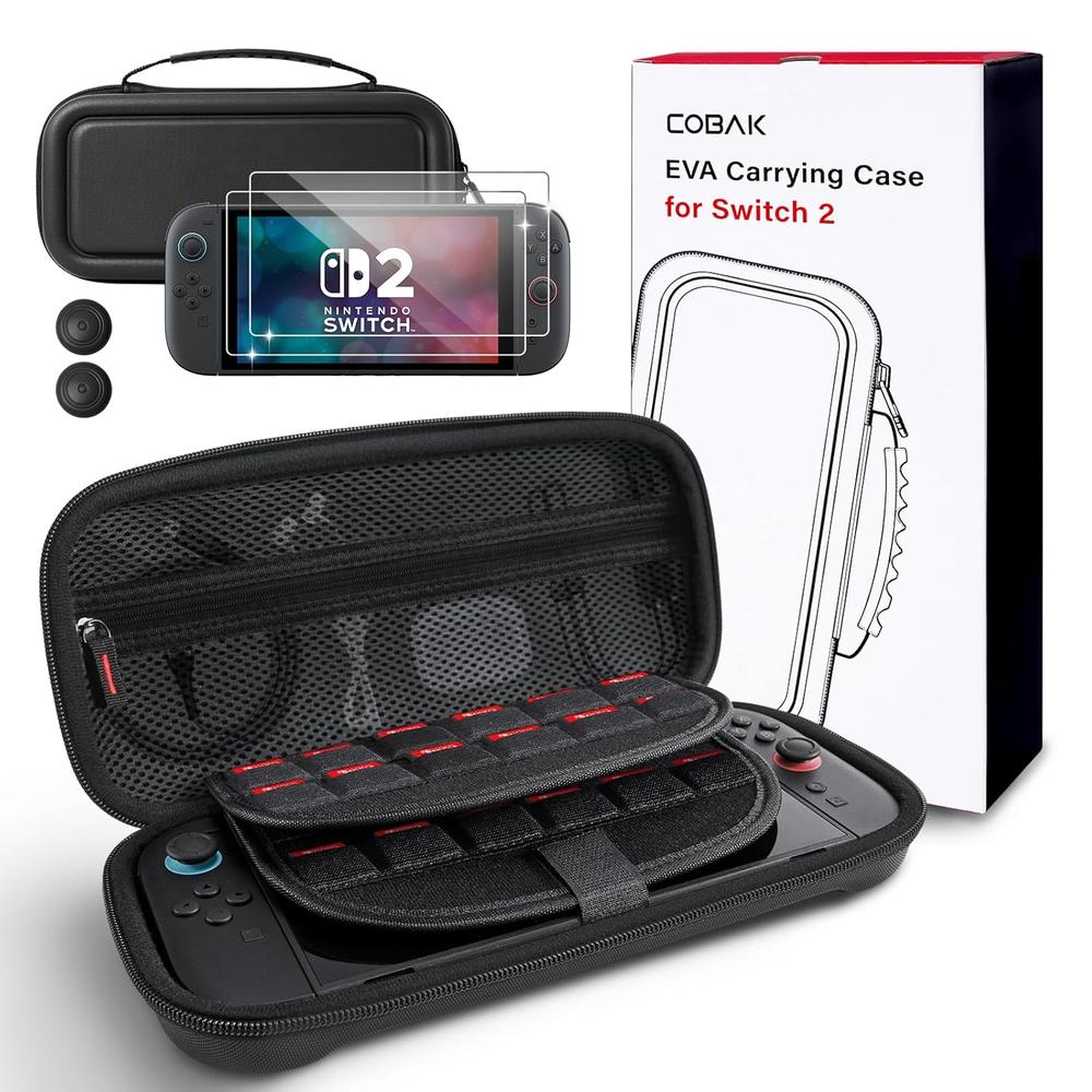 ESTUCHE DE VIAJE PARA NINTENDO SWITCH 2 COBAK | NEGRO - 1