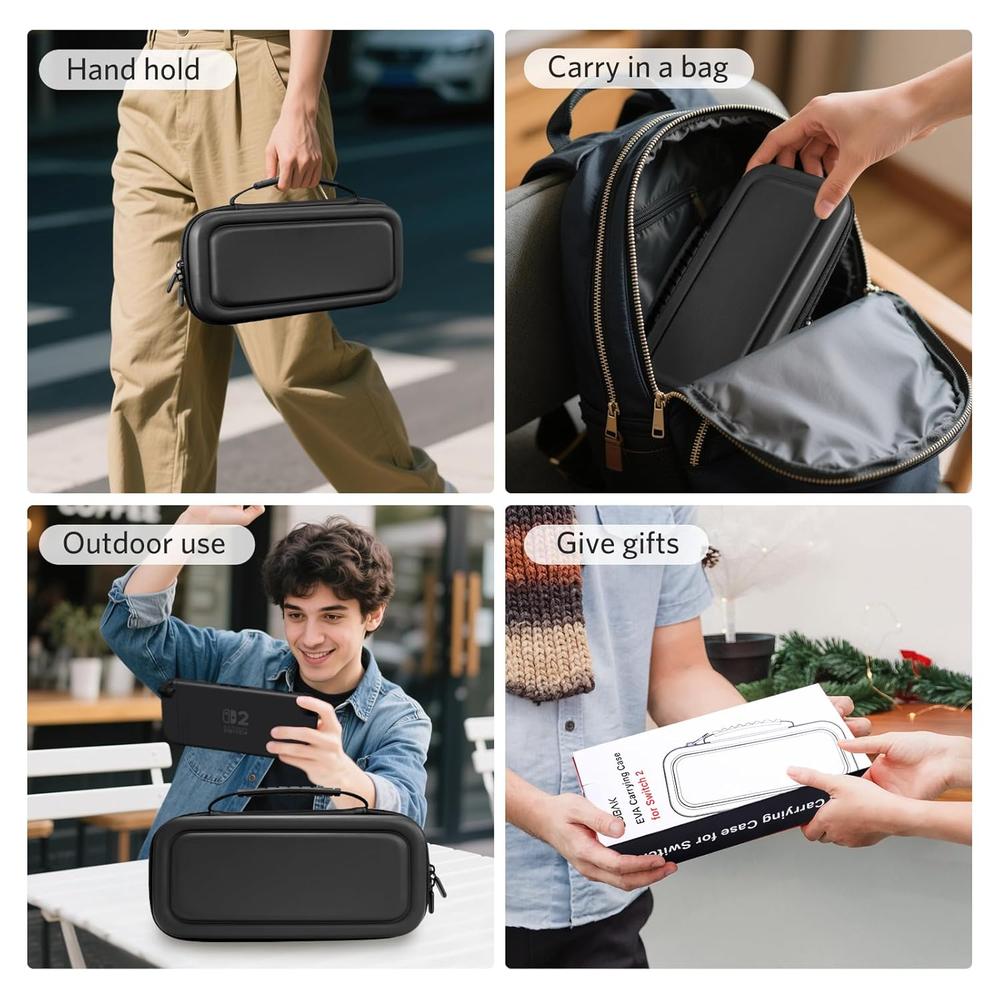 ESTUCHE DE VIAJE PARA NINTENDO SWITCH 2 COBAK | NEGRO - 6