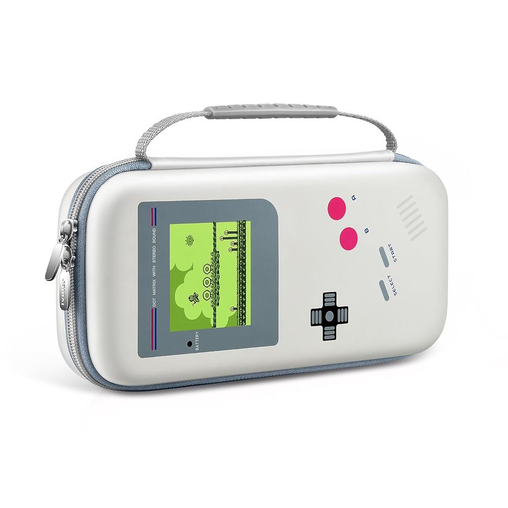 ESTUCHE DE VIAJE RETRO DMG PARA NINTENDO SWITCH 2 IVOLER | HUESO - 1