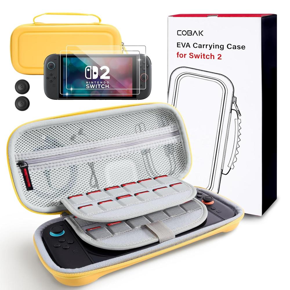 ESTUCHE DE VIAJE PARA NINTENDO SWITCH 2 COBAK | AMARILLO - 1