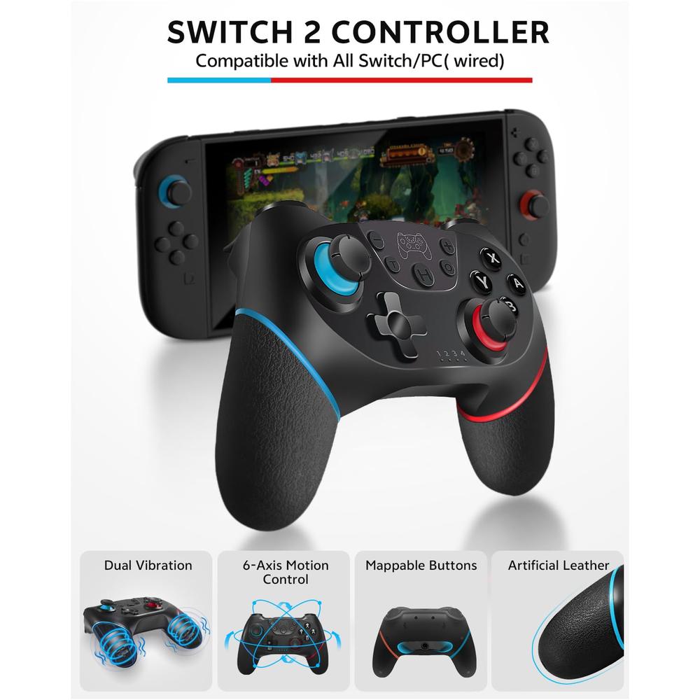 KIT DE ACCESORIOS PARA NINTENDO SWITCH 2 | CUERO / NEGRO - 3