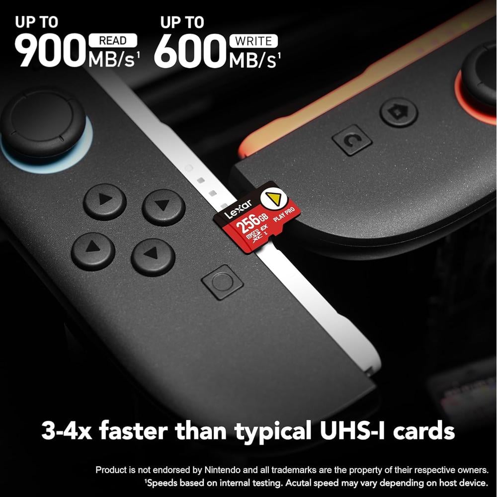 TARJETA MICRO SD 256GB EXPRESS PLAY PRO PARA NINTENDO SWITCH 2 LEXAR - 3