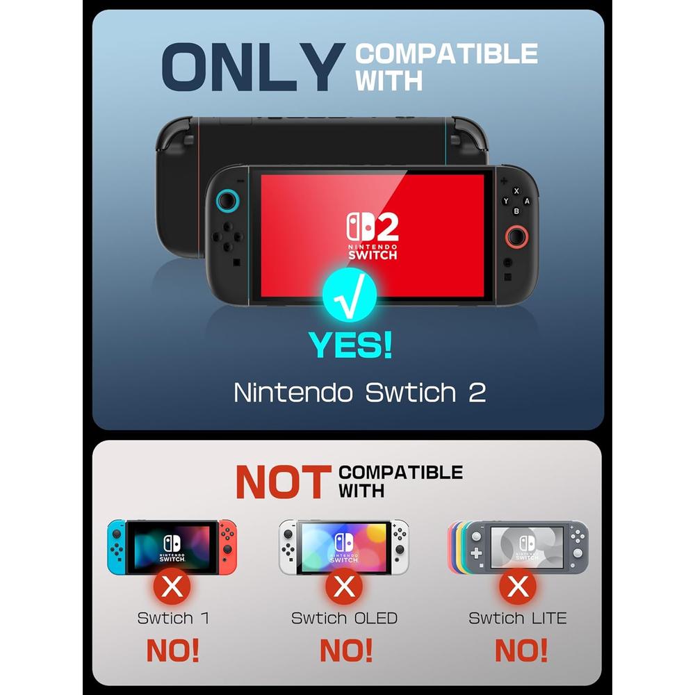 PACK 2 ACCESORIOS PARA NINTENDO SWITCH 2 | NEGRO - 2