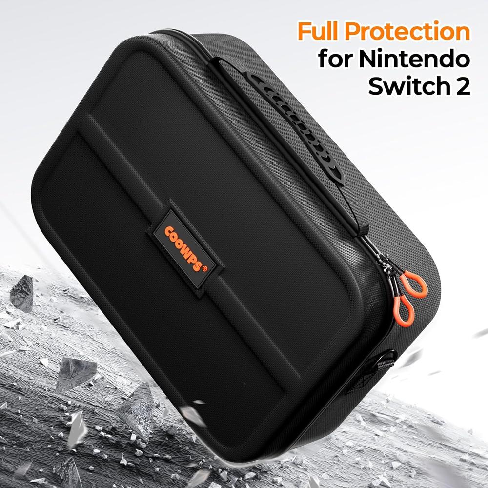 FUNDA DE TRANSPORTE PARA NINTENDO SWITCH 2 COOWPS | NEGRO - 2