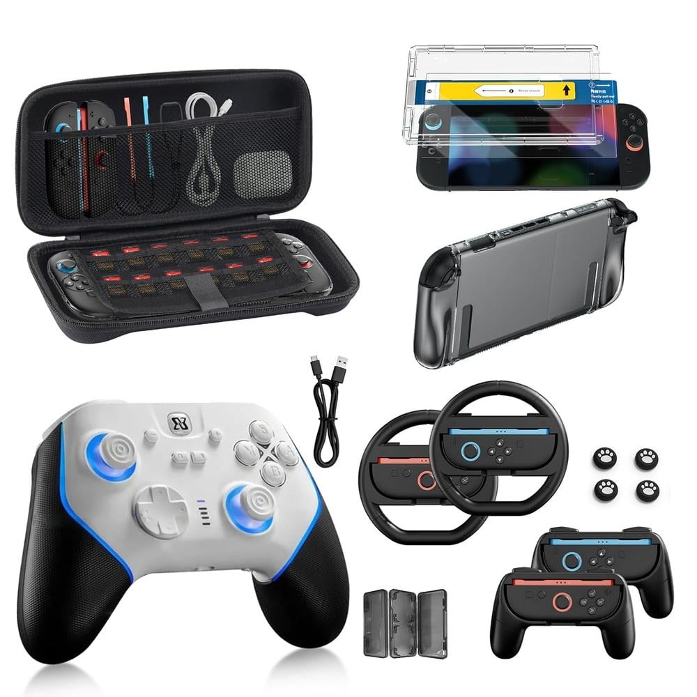 KIT DE ACCESORIOS PARA NINTENDO SWITCH 2 BINBOK VR | NEGRO / BLANCO - 1