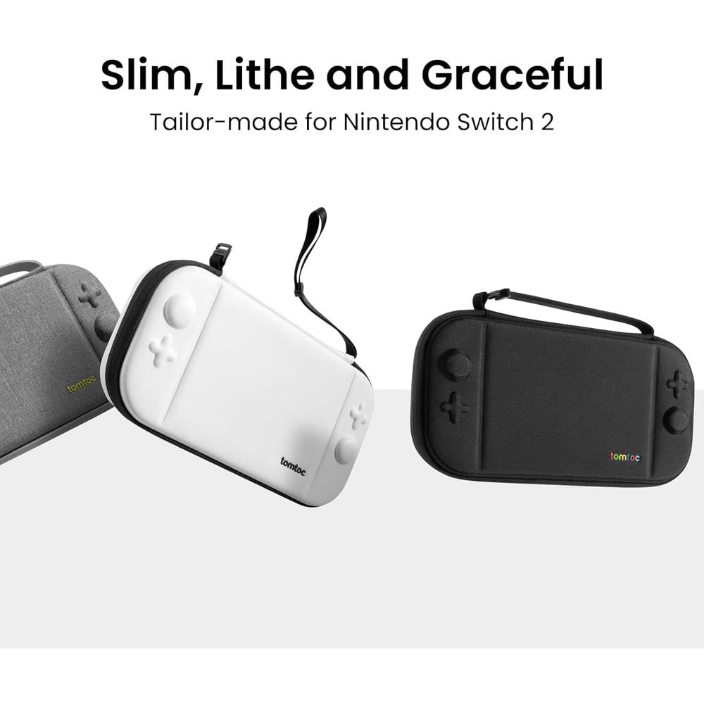 ESTUCHE SLIM PARA NINTENDO SWITCH 2 TOMTOC | BLANCO - 2