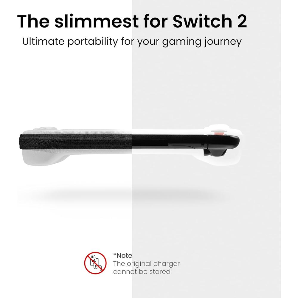 ESTUCHE SLIM PARA NINTENDO SWITCH 2 TOMTOC | BLANCO - 3