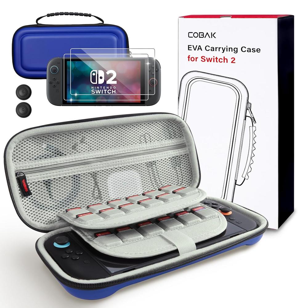 ESTUCHE DE VIAJE PARA NINTENDO SWITCH 2 COBAK | AZUL - 1