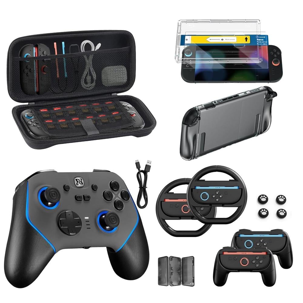 KIT DE ACCESORIOS PARA NINTENDO SWITCH 2 BINBOK VR | NEGRO / GRIS - 1