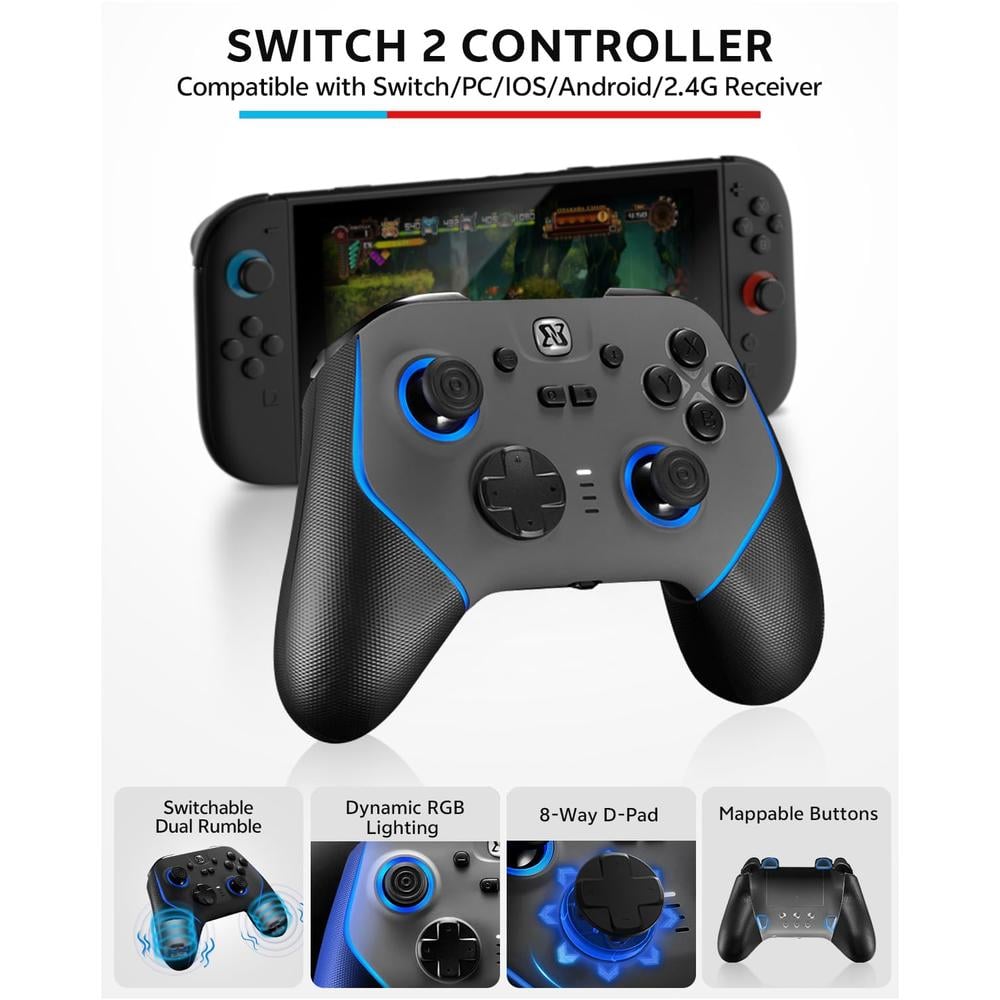 KIT DE ACCESORIOS PARA NINTENDO SWITCH 2 BINBOK VR | NEGRO / GRIS - 3