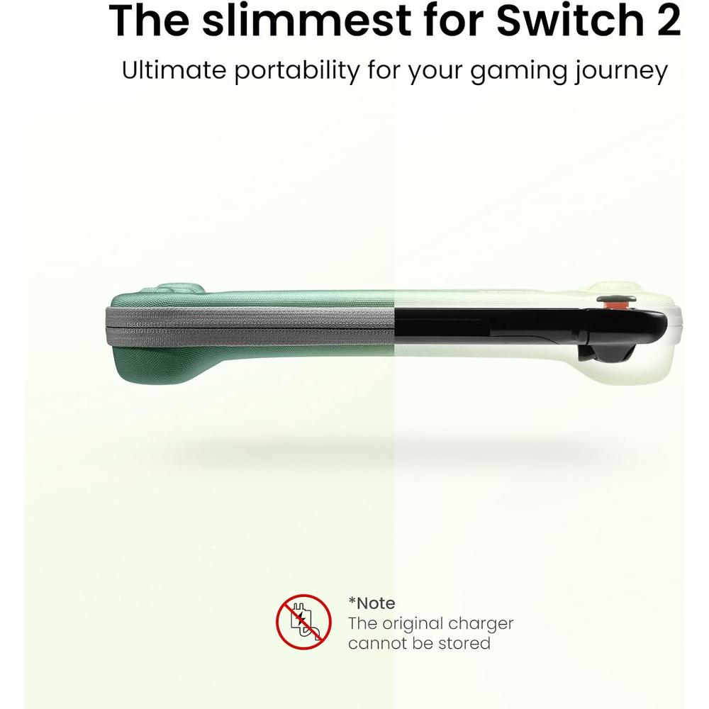 ESTUCHE SLIM PARA NINTENDO SWITCH 2 TOMTOC | VERDE - 3